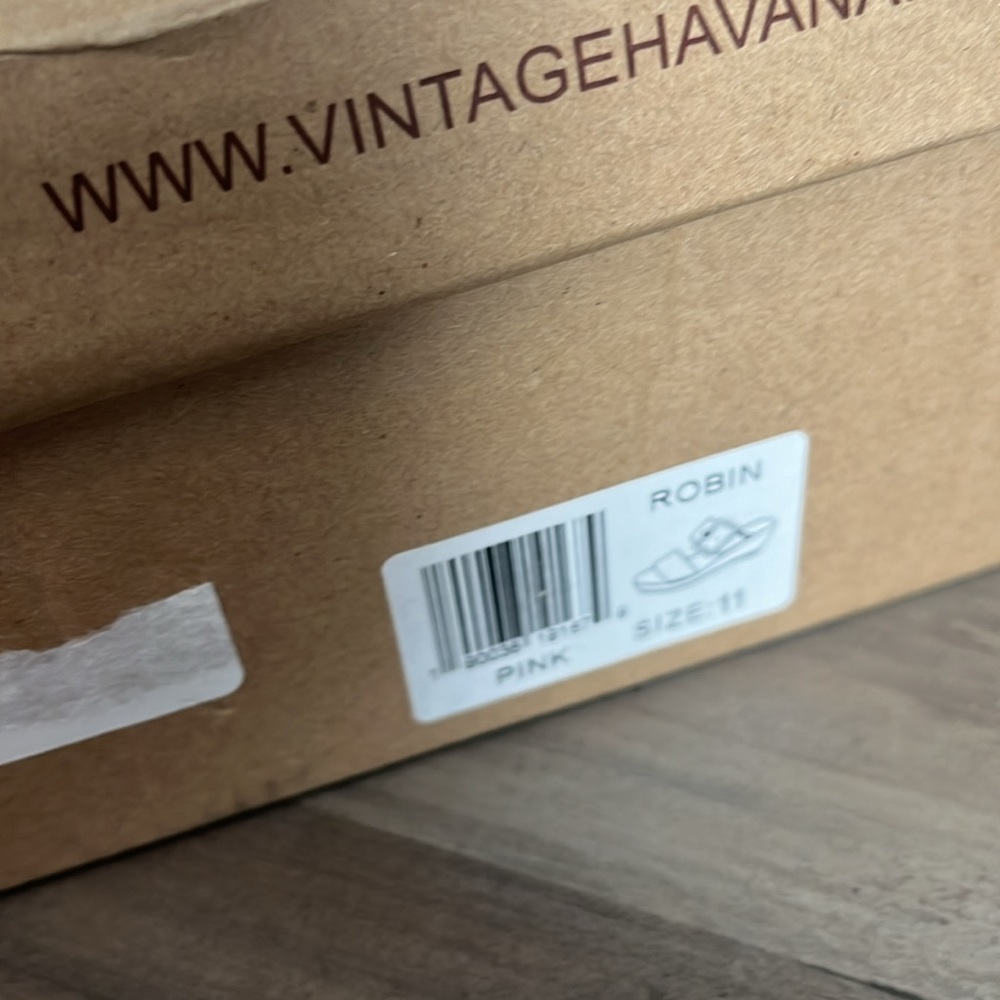 New Vintage Havana  Robin Wedge buckle Sandals pink NIB size 11 - Picture 9 of 9